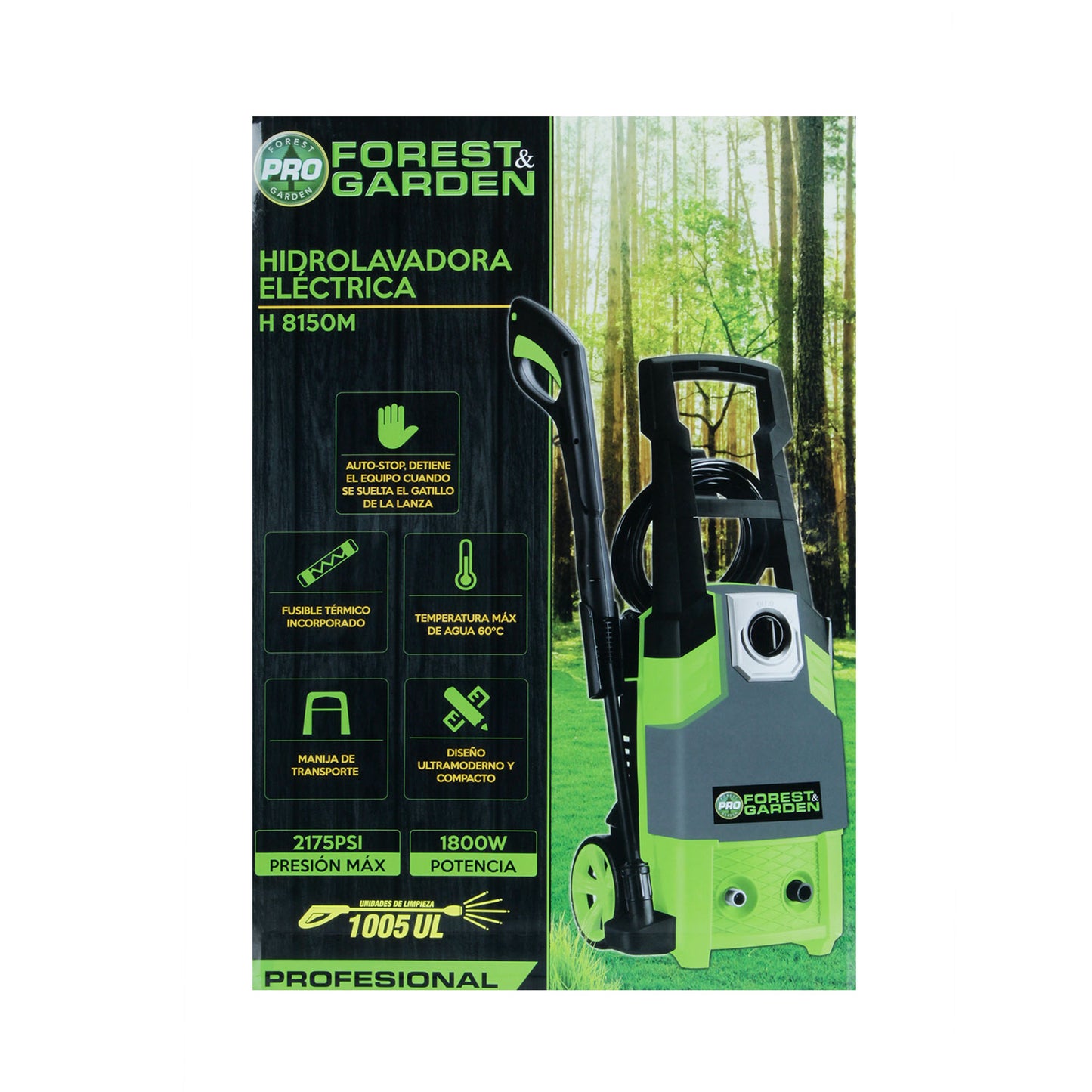 Hidrolavadora Forest & Garden H8150M 1800W | 150 bar