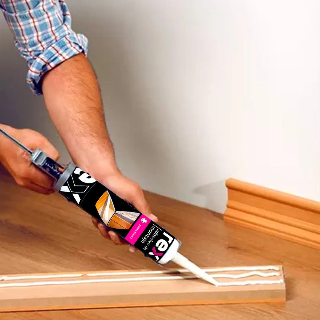 Pack 6u Adhesivo Montaje Cartucho 300ml Rex