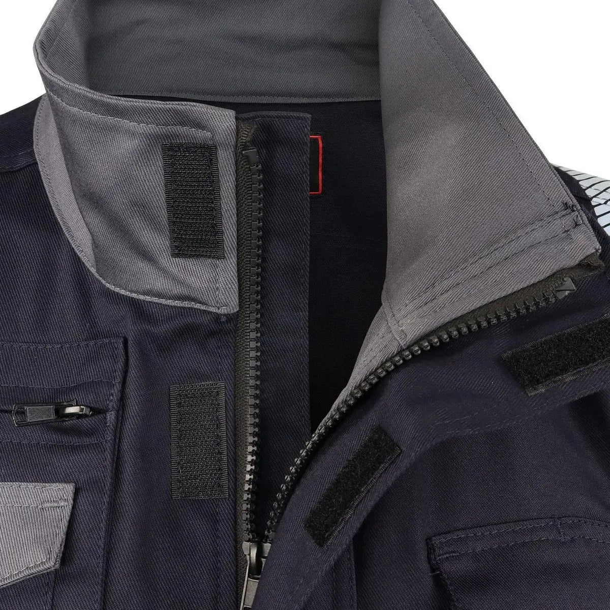 Chaleco Geólogo Ignífugo Azul Marino-Gris +NFPA 13034