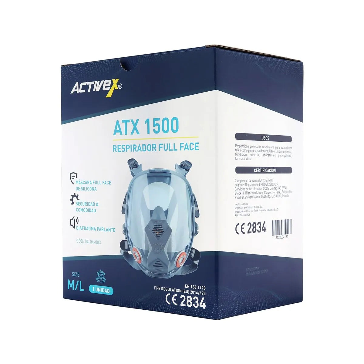 Respirador ATX 1500 - Protección Completa y Confort