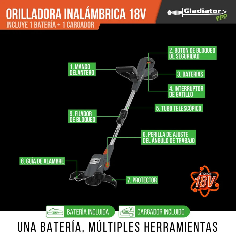 Orilladora Inalámbrica BDR 812/18: El Camino hacia el Césped Perfecto