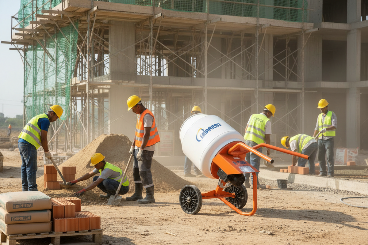 Betonera Eléctrica Emaresa H130 130L | Volteo Directo