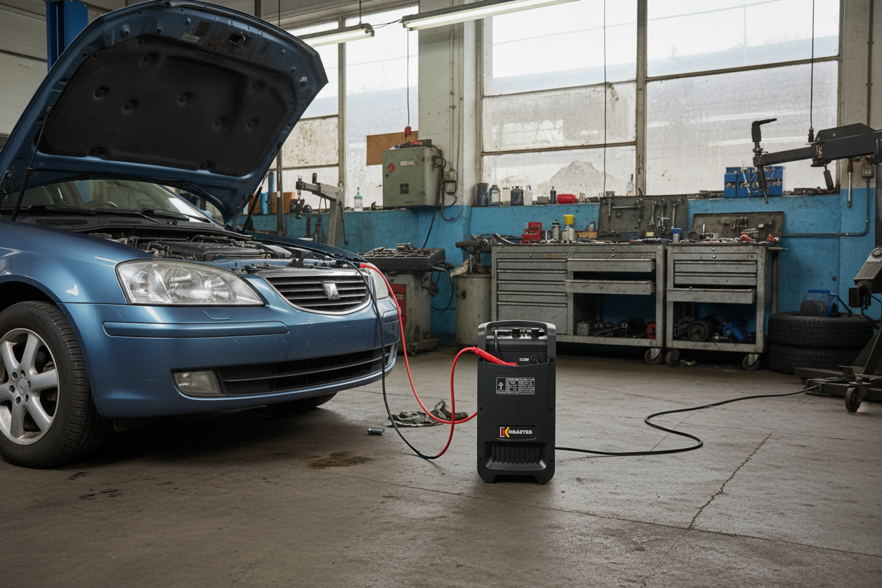 Cargador de Batería Krafter Class 600 | Arrancador y Cargador 12V / 24V