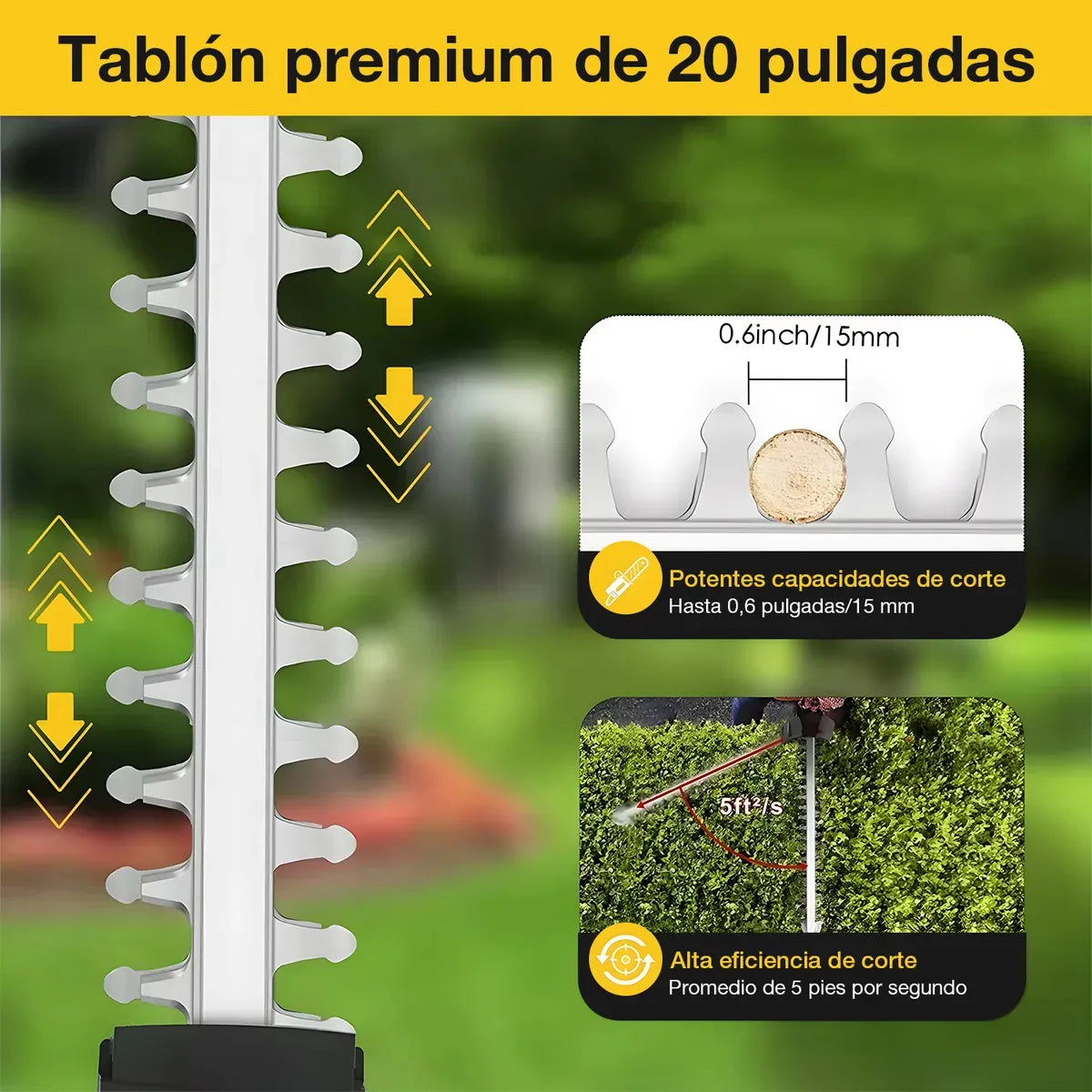 Cortasetos inalámbrico ideal para tareas de jardín - Alquiler