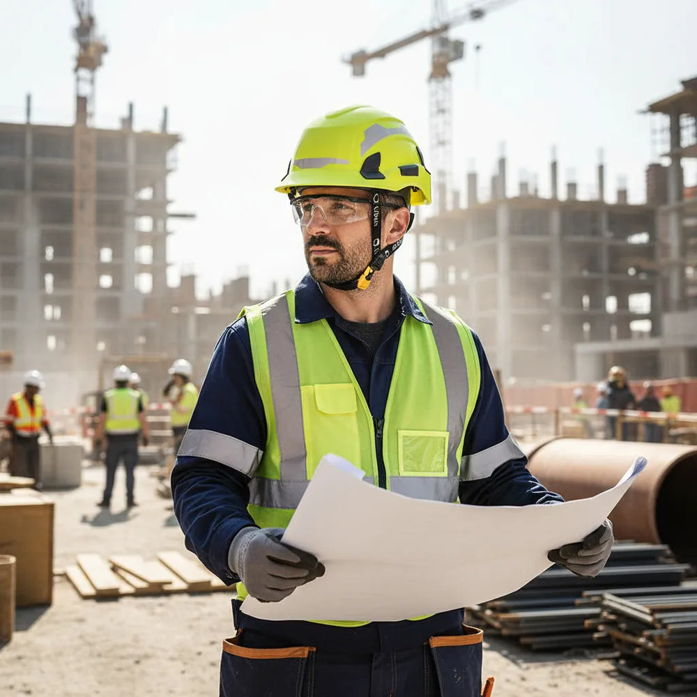 Casco para Trabajo en Altura Libus Andes con Mentonera y Arnés Textil Certificado