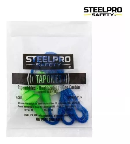 Tapón auditivo reutilizable de silicona