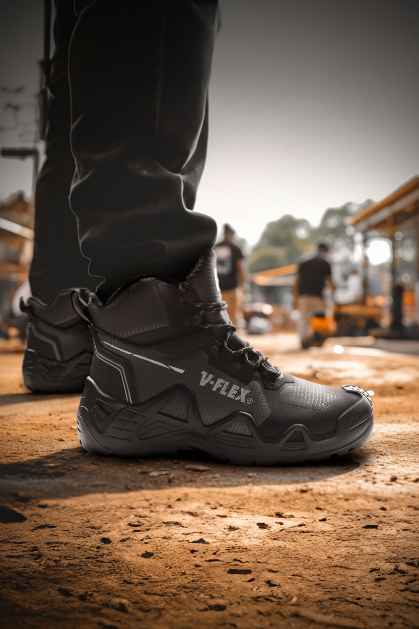 Botín de Seguridad V-Flex V79 Waterproof Gris | Impermeable, Cómodo y Antideslizante
