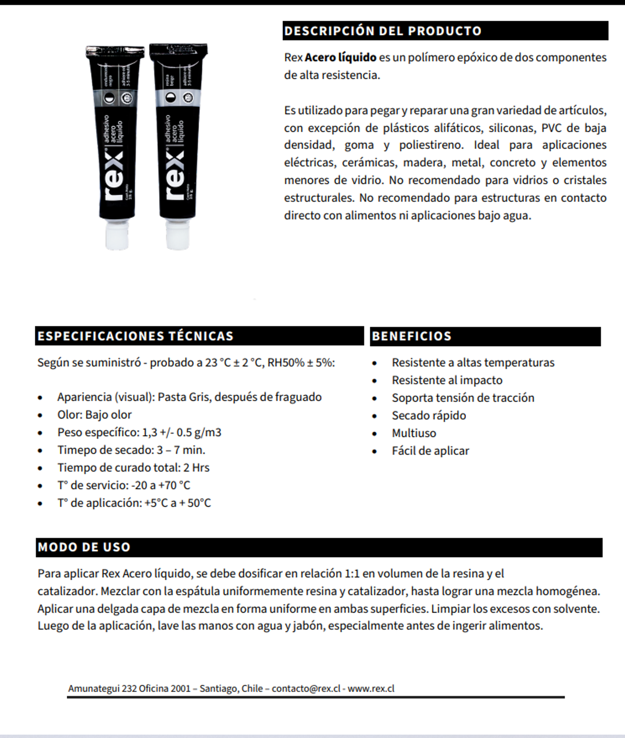 Acero Liquido Adhesivo Gris