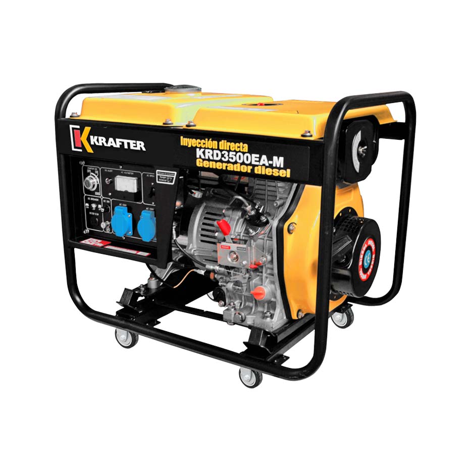 Generador Diesel 3,5 KVA P/E 220V KDR3500E Krafter