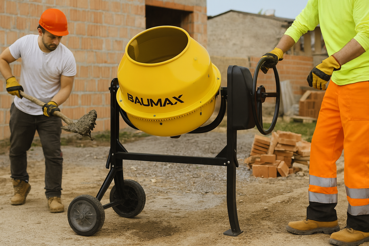 Betonera Volteo Lateral 210L