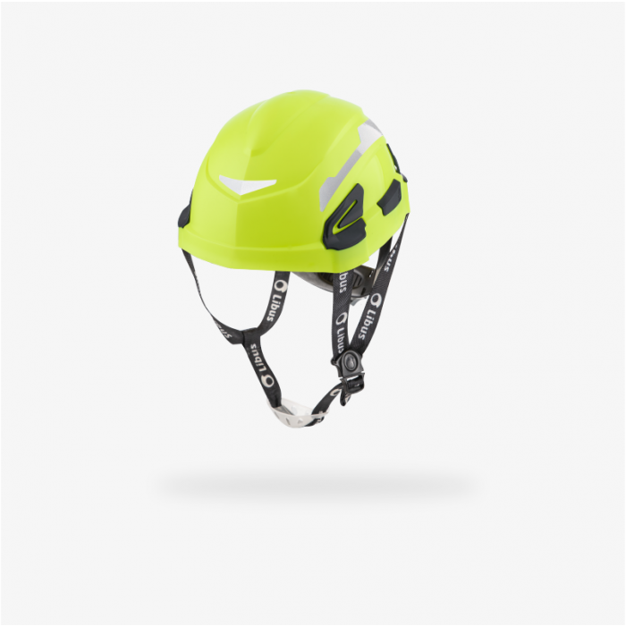 Casco para Trabajo en Altura Libus Andes con Mentonera y Arnés Textil Certificado