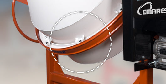 Betonera a gasolina 400lt- Portátil y Potente para Trabajos en Espacios Reducidos