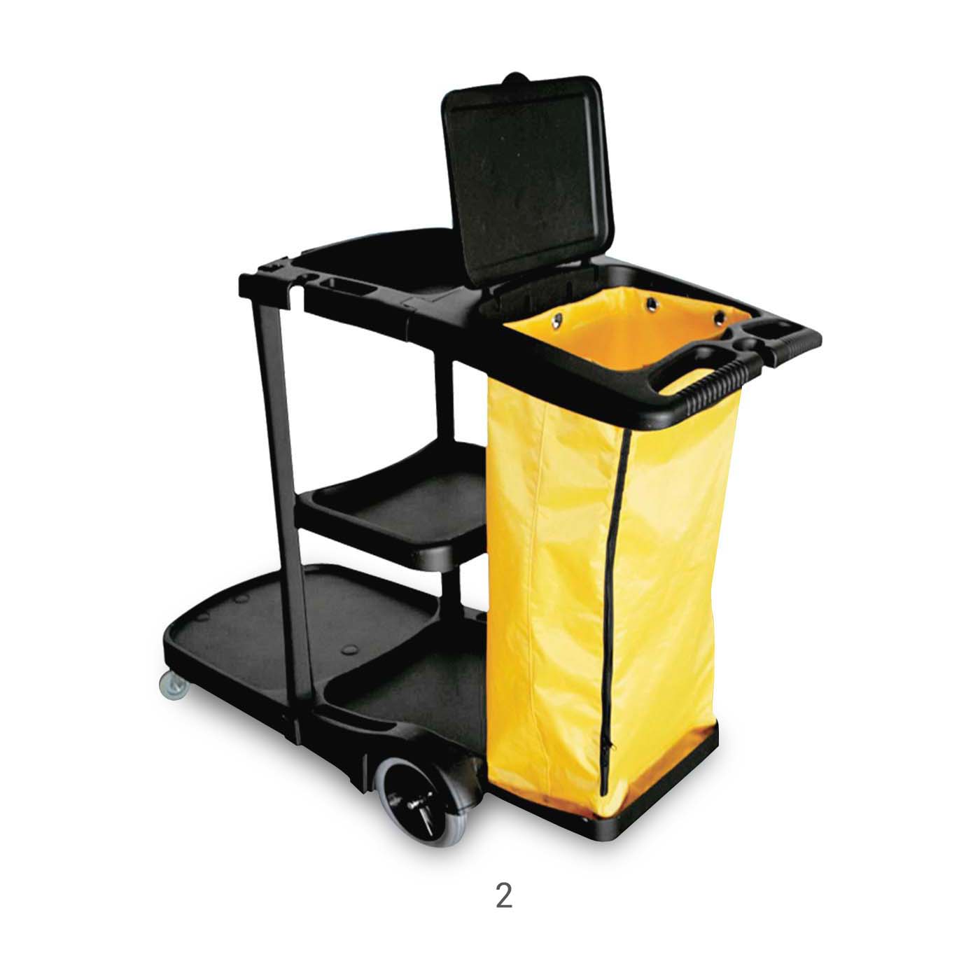 Carro de Aseo Luster 8180 | Porta Útiles con Tapa y Bolsa