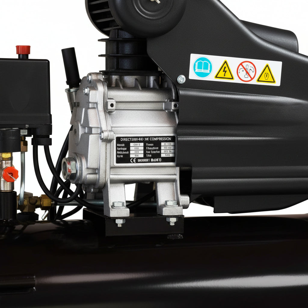 Compresor de Aire 2HP 24 Litros Krafter ACK24 | Compresor Portátil 220V