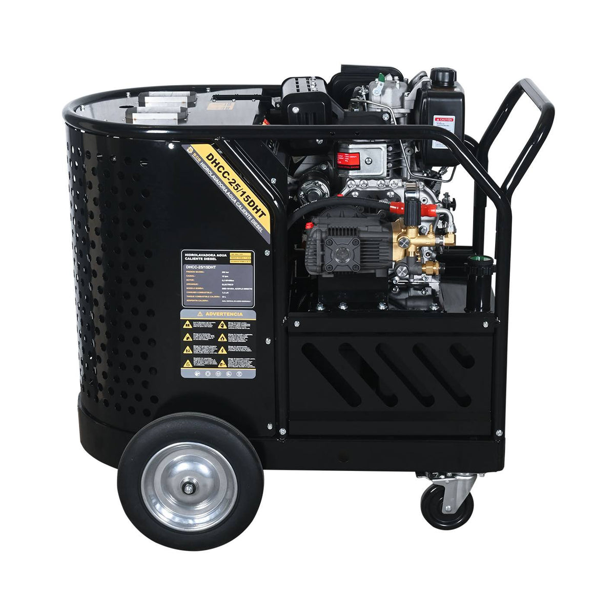 Hidrolavadora agua caliente 250 bar 15 lpm 14hp