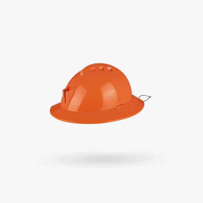 Casco Libus Milenium ala completa con portalámpara Naranja 902903