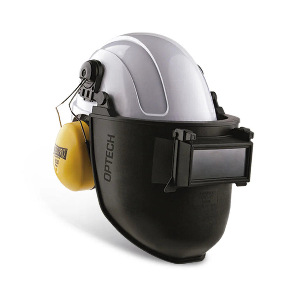 Máscara Soldar V/Alzable para Casco Optech