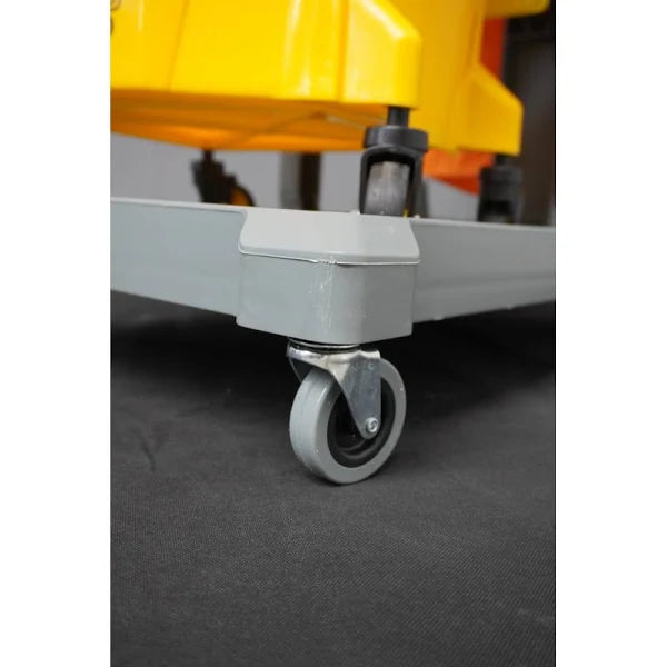 Carro de aseo porta útiles con tapa y bolsa