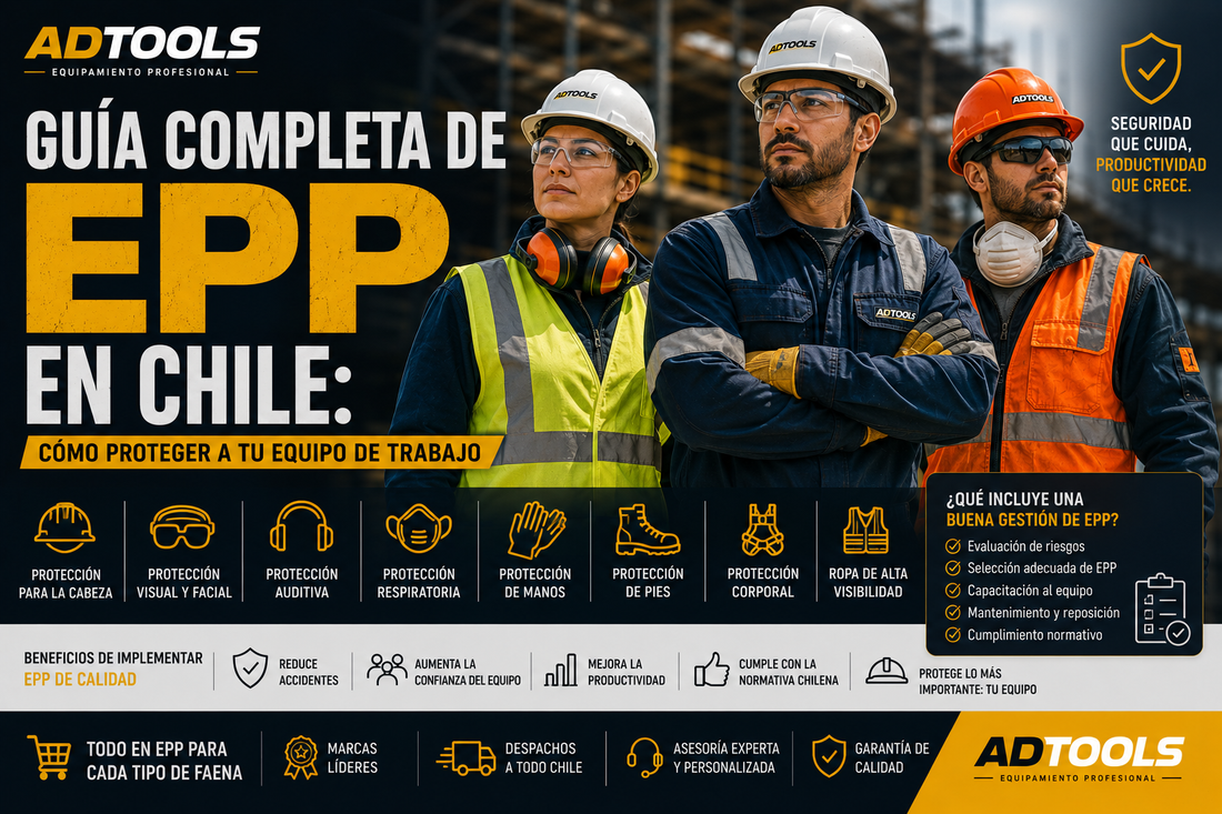 Guía completa de EPP en Chile: cómo proteger a tu equipo de trabajo