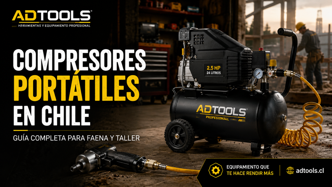 Compresores Portátiles en Chile: Guía completa para faena y taller