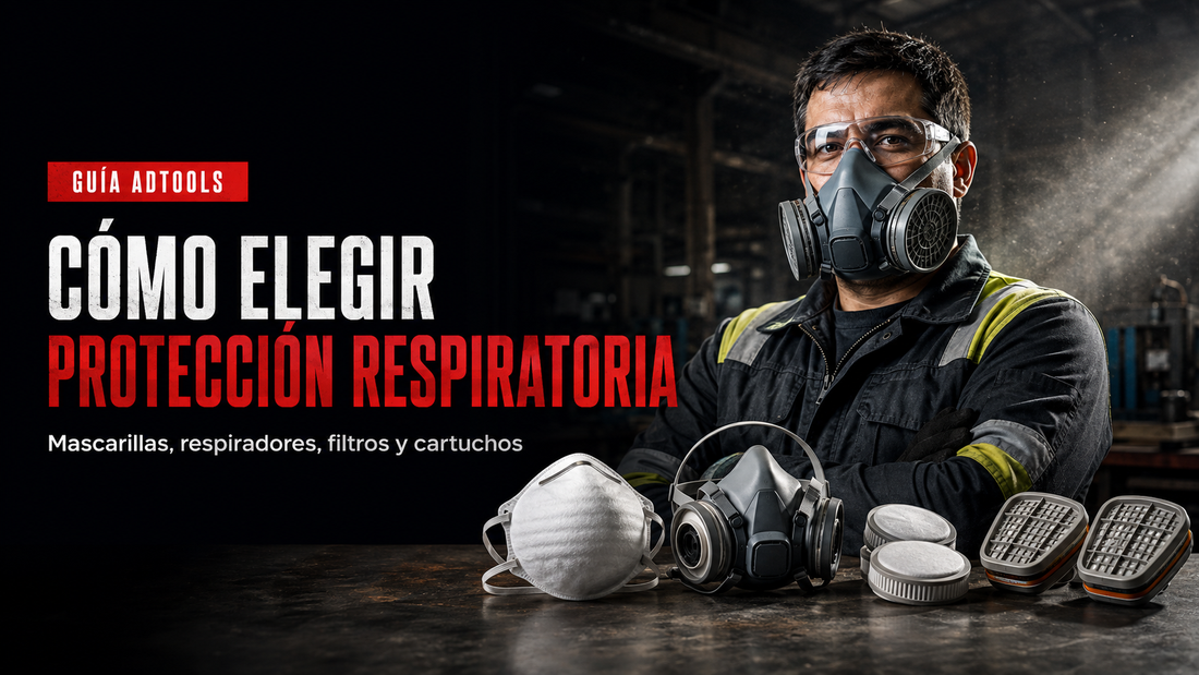 Cómo elegir protección respiratoria: mascarillas, respiradores, filtros y cartuchos