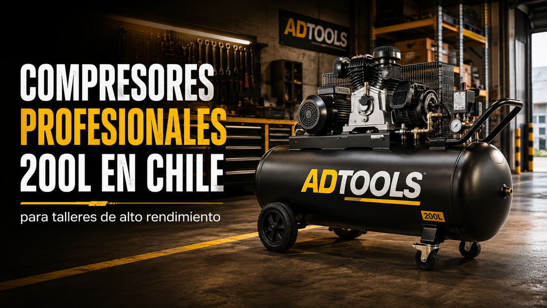 Compresores Profesionales 200L en Chile: para talleres de alto rendimiento