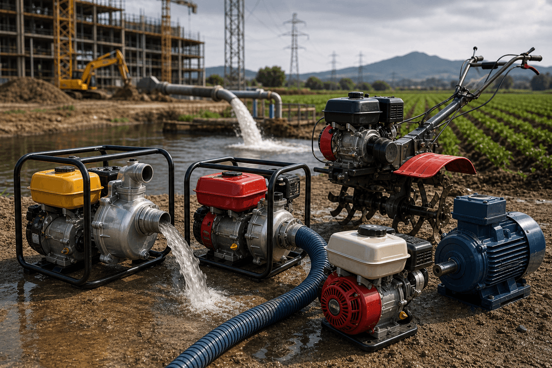 Motobombas, motores y maquinaria: soluciones para trabajo en terreno