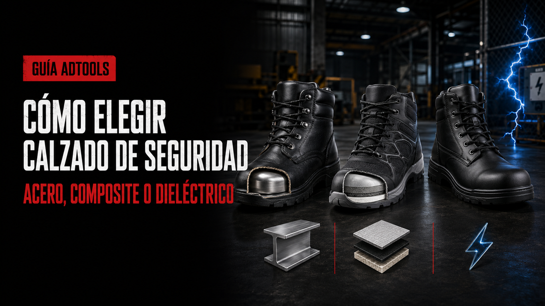 Cómo elegir calzado de seguridad: acero, composite o dieléctrico