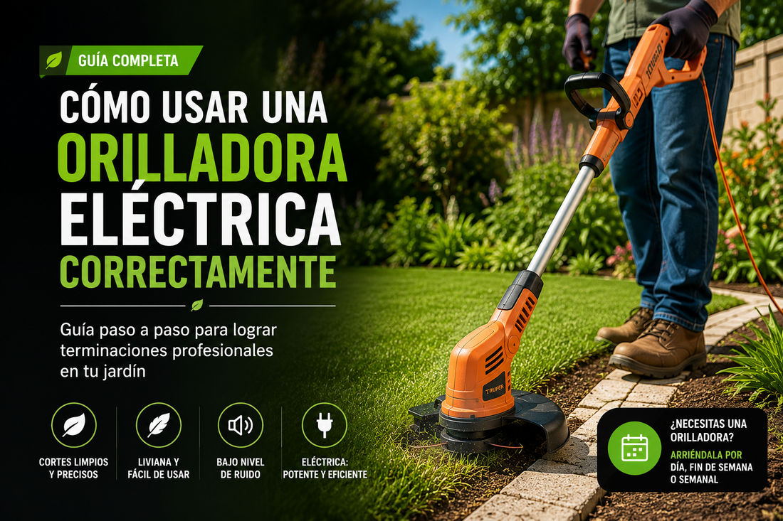 Cómo usar una orilladora eléctrica correctamente: Guía completa para lograr un jardín perfecto
