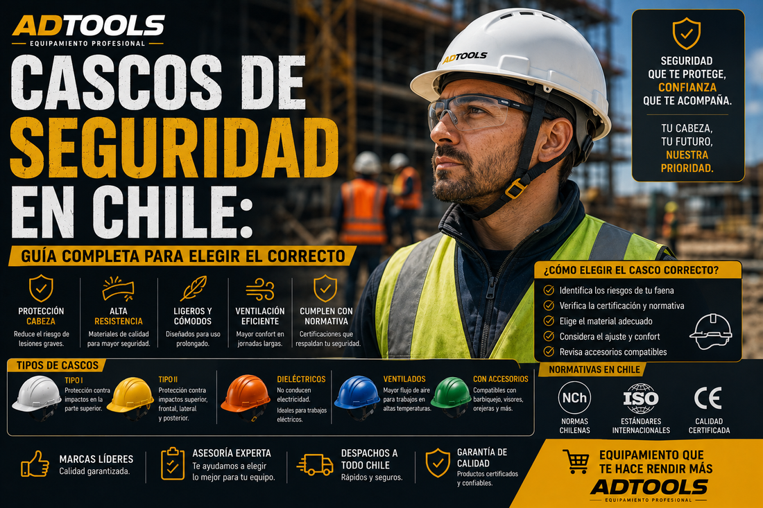 Cascos de Seguridad en Chile: Guía completa para elegir el correcto