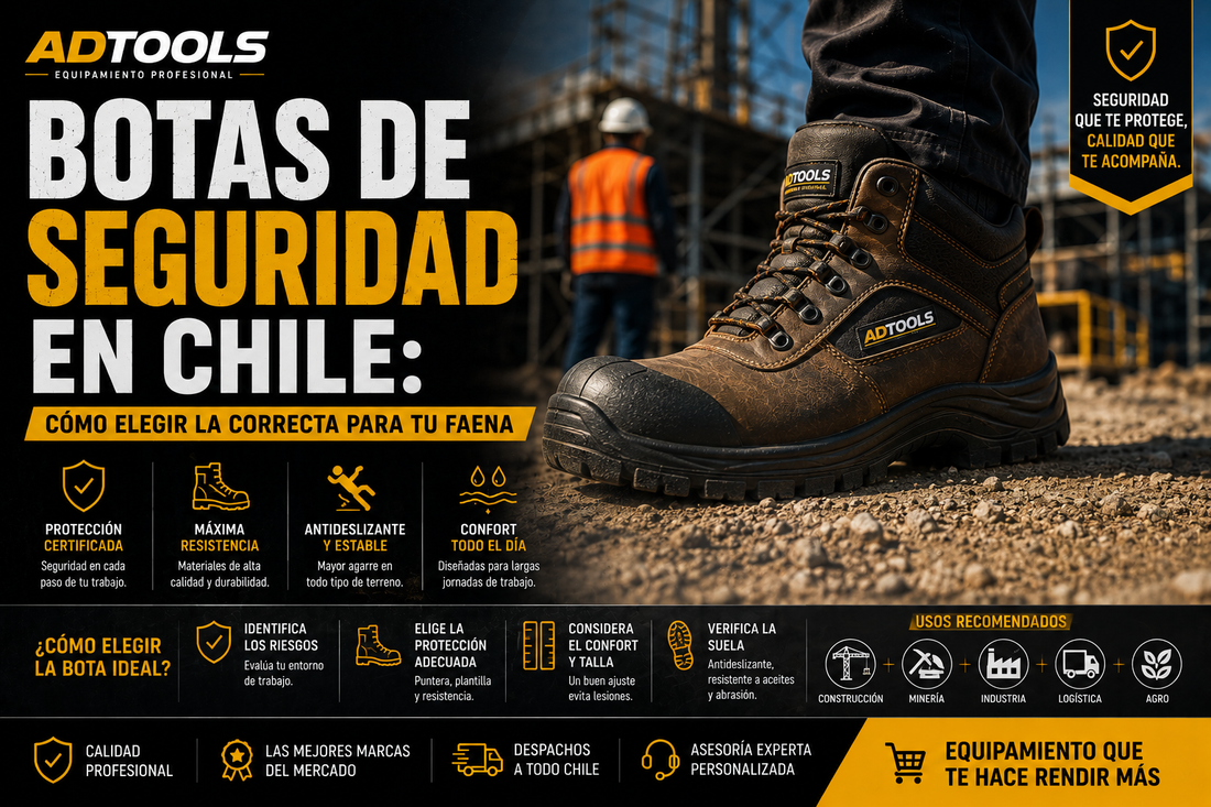 Botas de Seguridad en Chile: Cómo elegir la correcta para tu faena