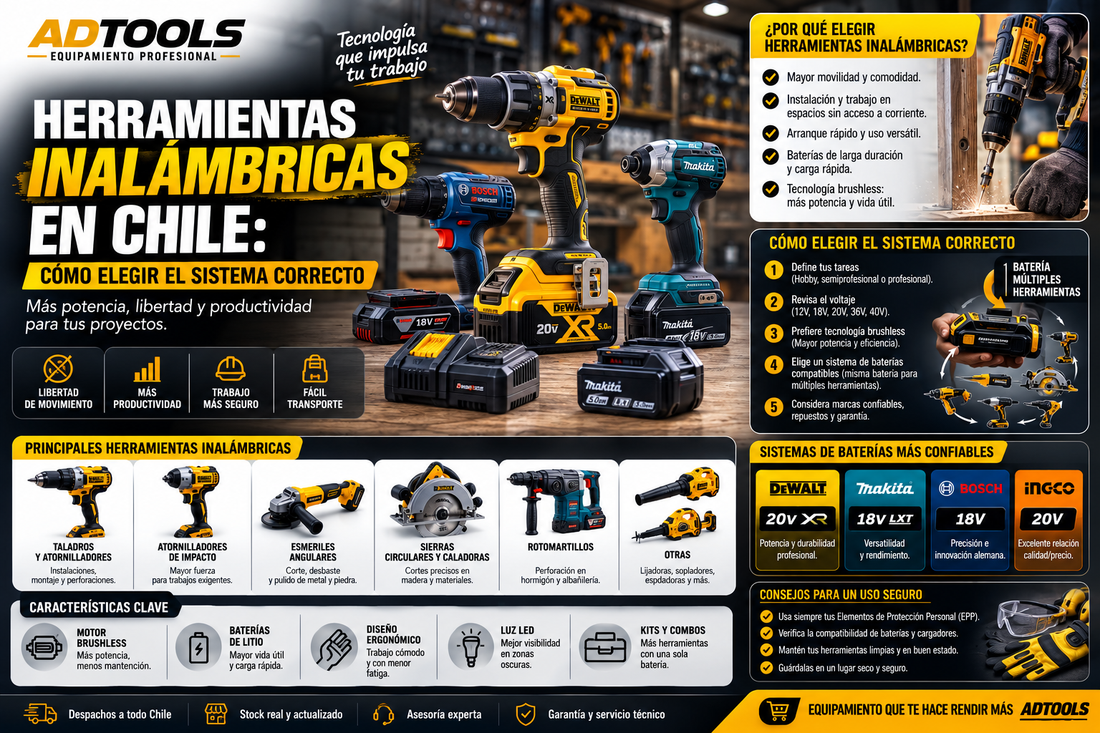 Herramientas Inalámbricas en Chile: Cómo elegir el sistema correcto