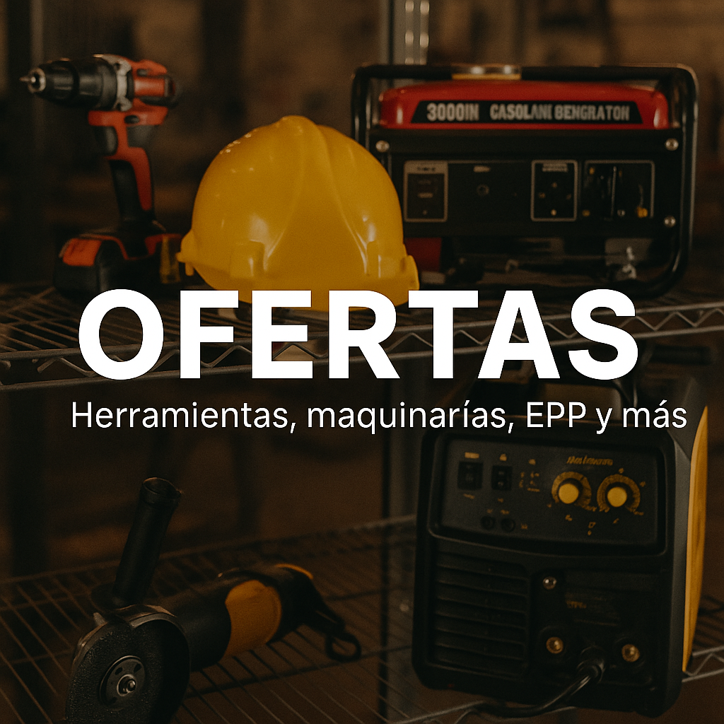 Encuentre las mejores ofertas en equipos de protección personal, ropa técnica de seguridad, herramientas eléctricas, maquinarias industriales y artículos de ferretería. 