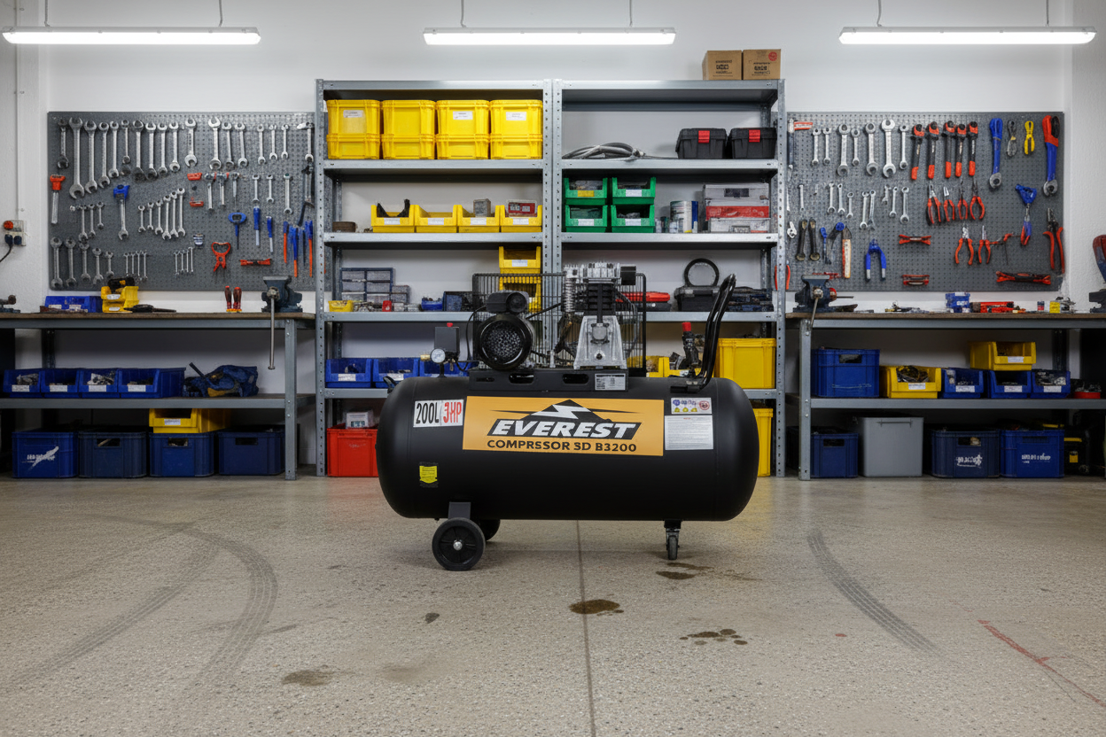 Compresor de Aire 3HP 200 Litros SD83200 | Compresor Profesional para Taller