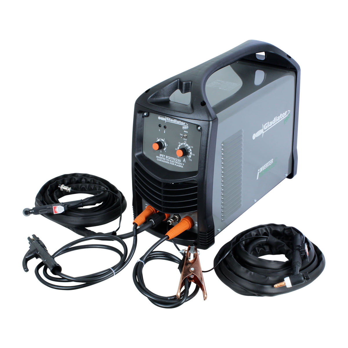 Soldadora Inverter 3 en 1 TIG Electrodo Plasma 170A IPET 812 | Corte 12mm