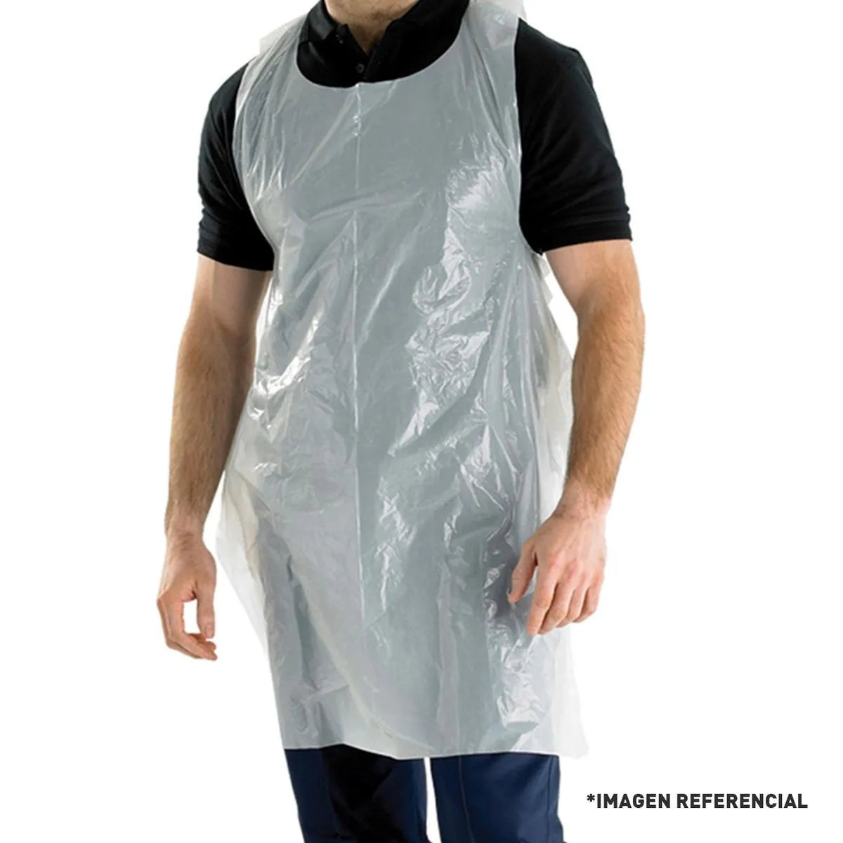 Pechera Desechable Plástica HDPE Bolsa 100U