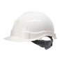 Casco de seguridad industrial blanco con porta lámpara - Adtools
