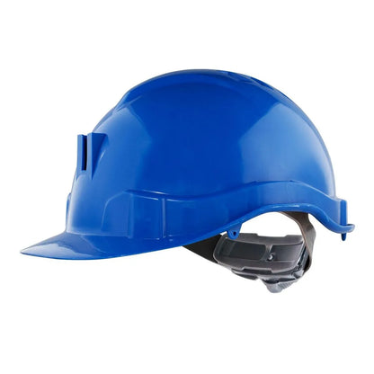 Casco de seguridad industrial blanco con porta lámpara - Adtools
