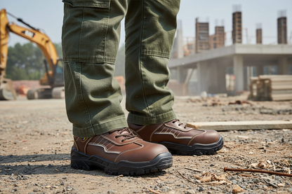 Zapato de Seguridad Impermeable y Dieléctrico Antideslizante | Negro, Blanco y Marrón