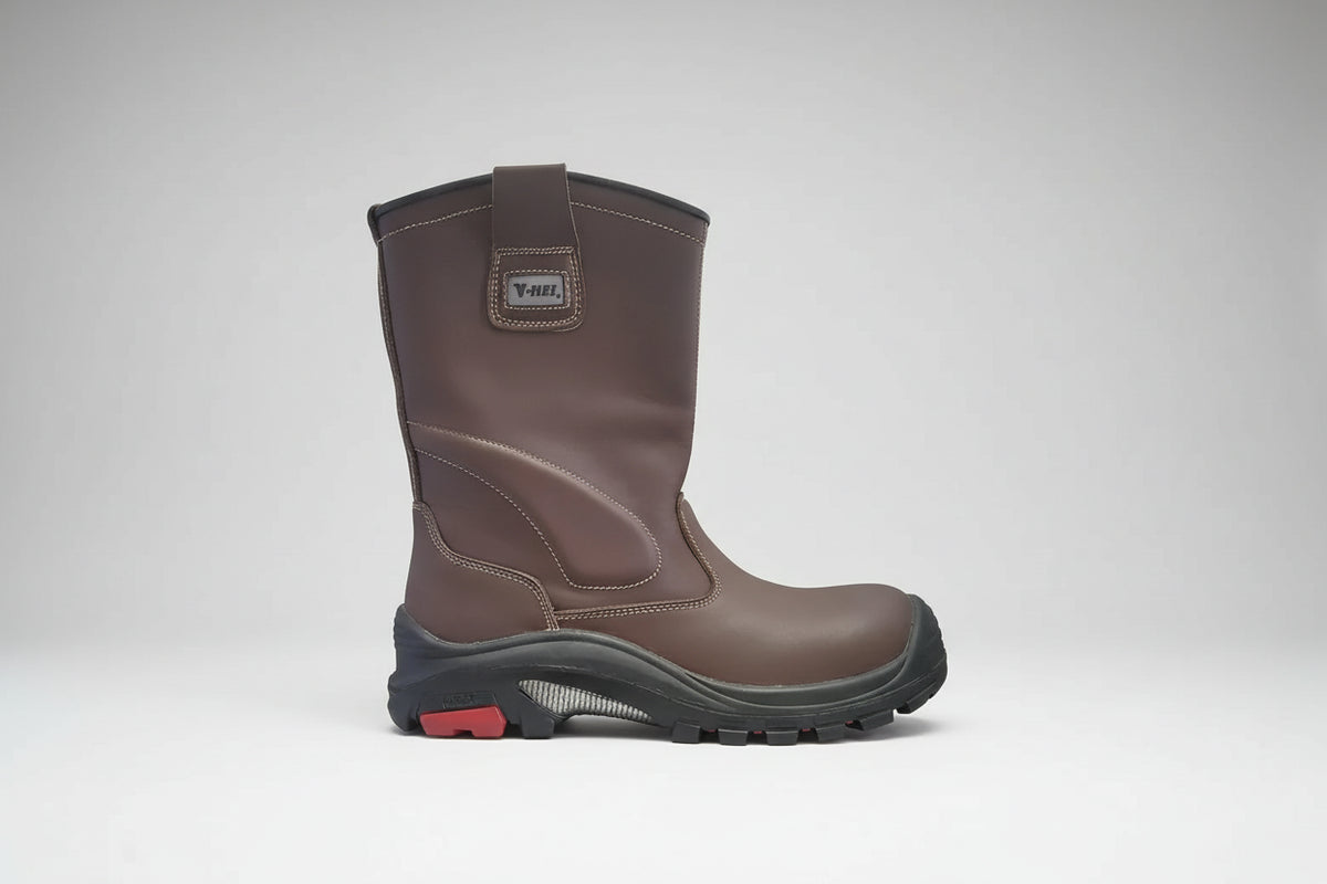 Bota De Seguridad V-Flex V301 Soldador Anticlavo Café