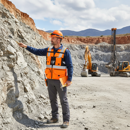 Chaleco Geólogo Miner Naranjo