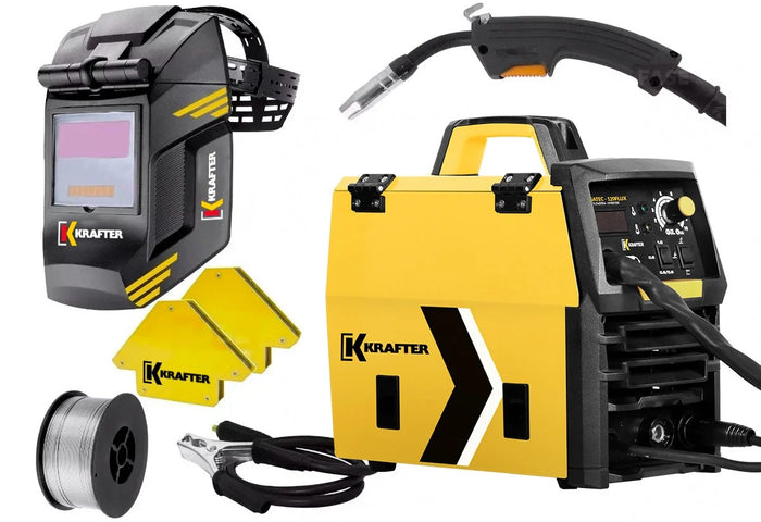 Soldadora MIG Megatec 120FLUX con Kit Profesional de Accesorios