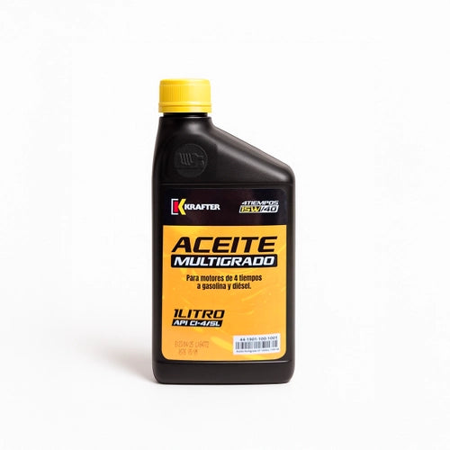 Aceite lubricante multigrado 4T 15W/40 1L Krafter