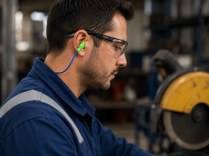 Tapón Auditivo Reutilizable de Silicona | Protección Contra Ruido para Trabajo Industrial