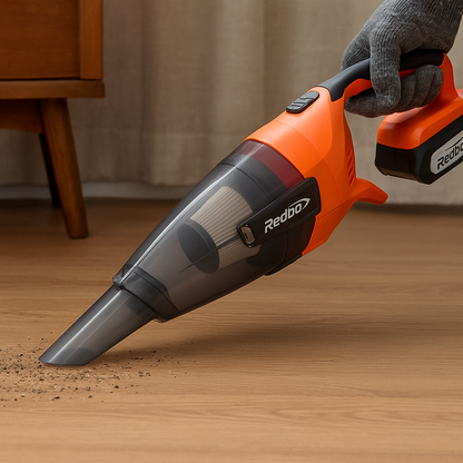 Aspiradora para auto 0.6L inalámbrica 18V Redbo