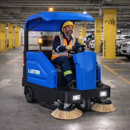 Barredora Hombre a bordo a batería A86
