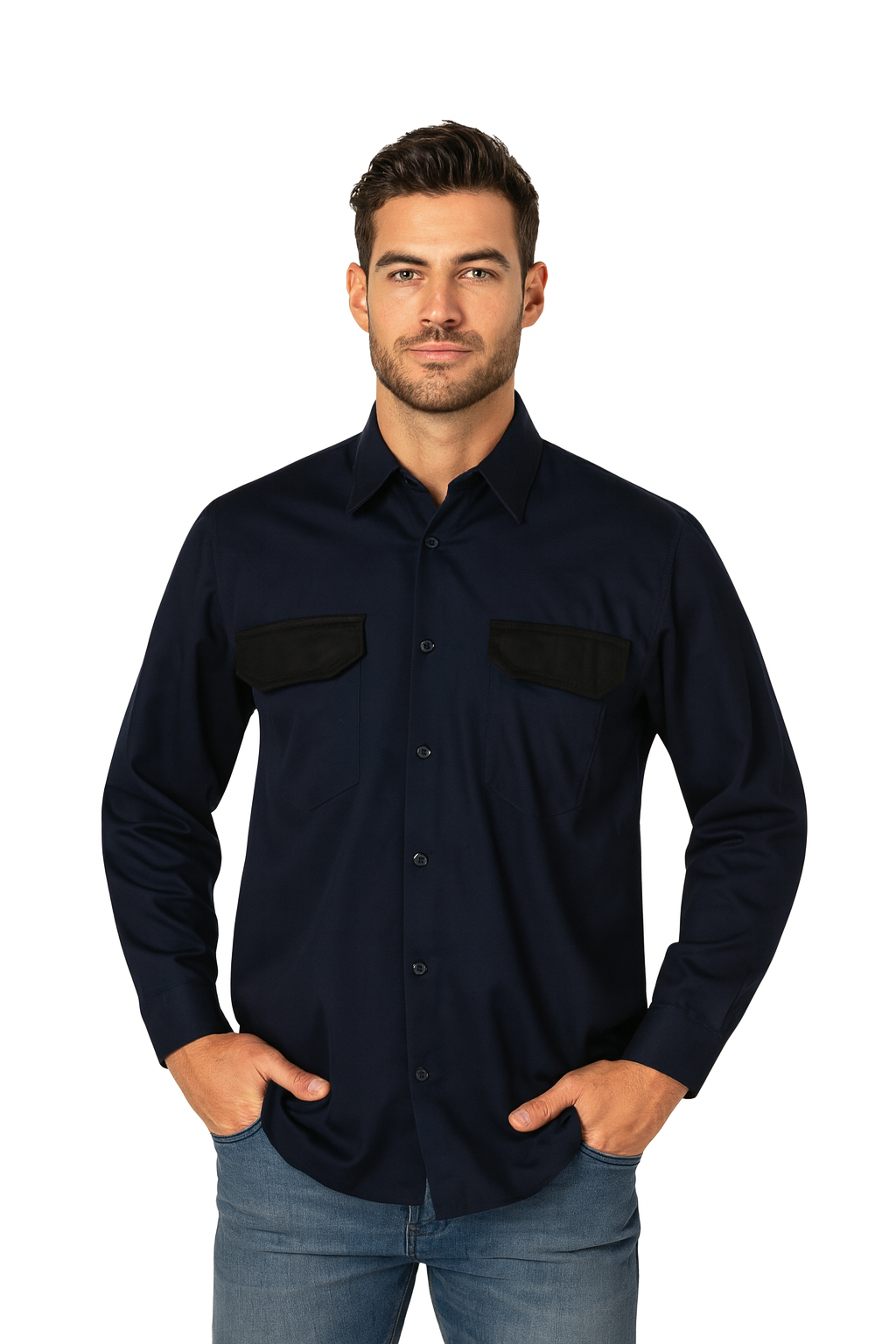 Camisa Ignifuga EN11612 + AS 9,5cal Azul