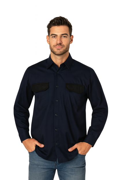 Camisa Ignifuga EN11612 + AS 9,5cal Azul
