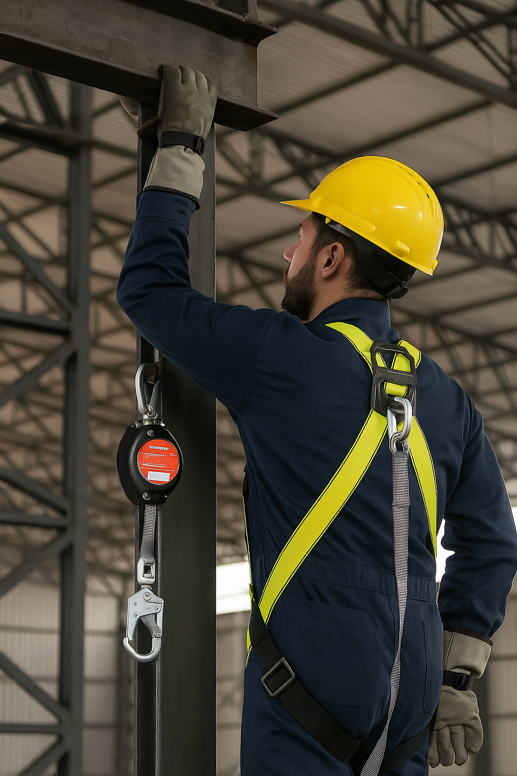 Casco de Seguridad Industrial Dieléctrico con Arnés