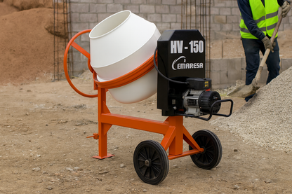 Betonera eléctrica de 150lt  Liviana y Resistente